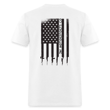 Load image into Gallery viewer, USA Flag W/ Rifles - white