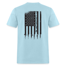 Load image into Gallery viewer, USA Flag W/ Rifles - powder blue