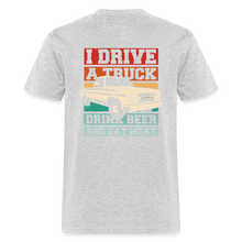 Load image into Gallery viewer, Truck - Beer - Meat - JWM Shirt - heather gray