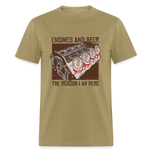Load image into Gallery viewer, Engines and Beer - Shirt - khaki