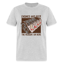 Load image into Gallery viewer, Engines and Beer - Shirt - heather gray