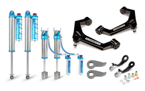 Cognito 3-Inch Elite Leveling Kit With King 2.5 Reservoir Shocks For 20-24 Silverado/Sierra 2500/3500 2WD/4WD