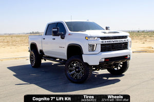 Cognito 7-Inch Standard Lift Kit With Fox PSMT 2.0 Shocks For 20-24 Silverado/Sierra 2500/3500 2WD/4WD