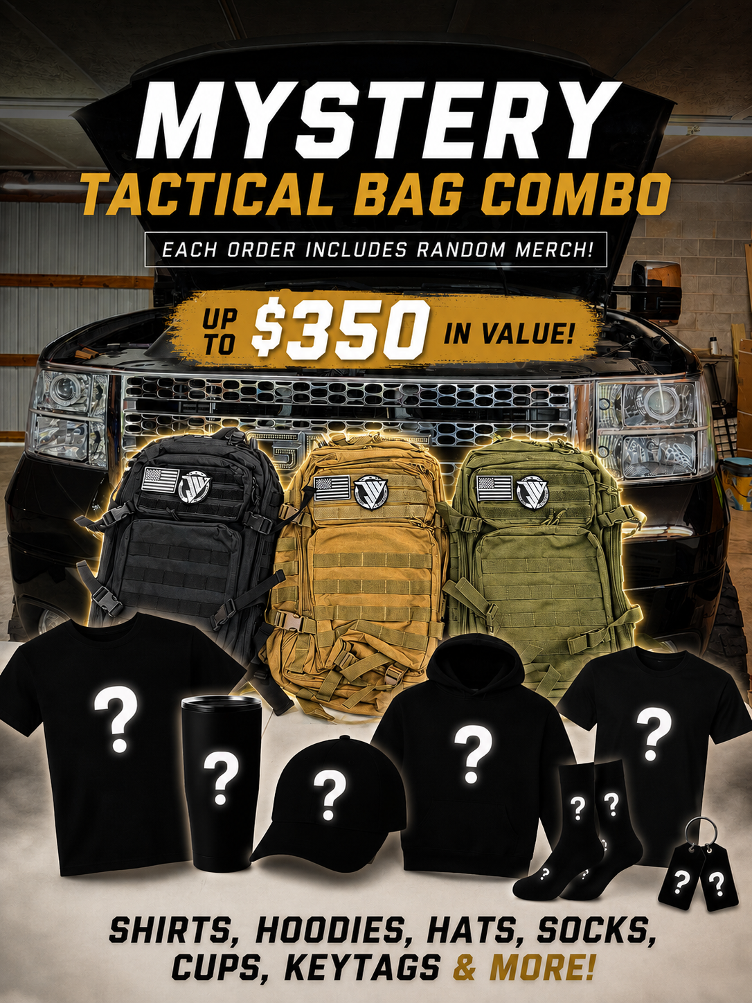 Mystery Tactical backpack COMBO