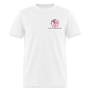 USA Flag W/ Rifles - white