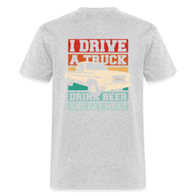 Load image into Gallery viewer, Truck - Beer - Meat - JWM Shirt - heather gray

