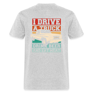 Truck - Beer - Meat - JWM Shirt - heather gray