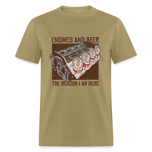 Engines and Beer - Shirt - khaki