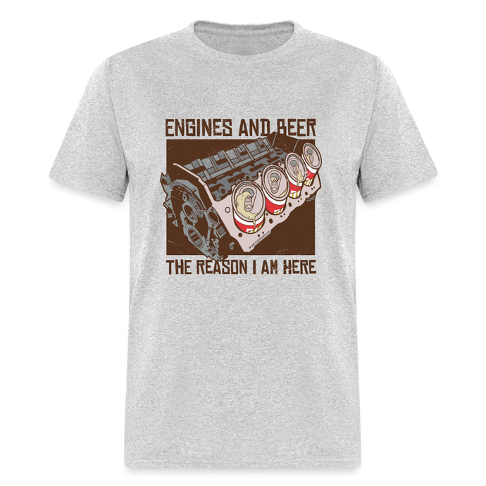 Engines and Beer - Shirt - heather gray
